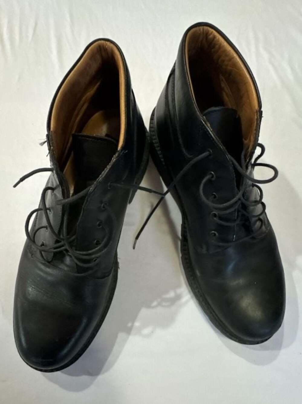 637 s1 Bostonian Classic Waterproof Black Leather Ankle Boots